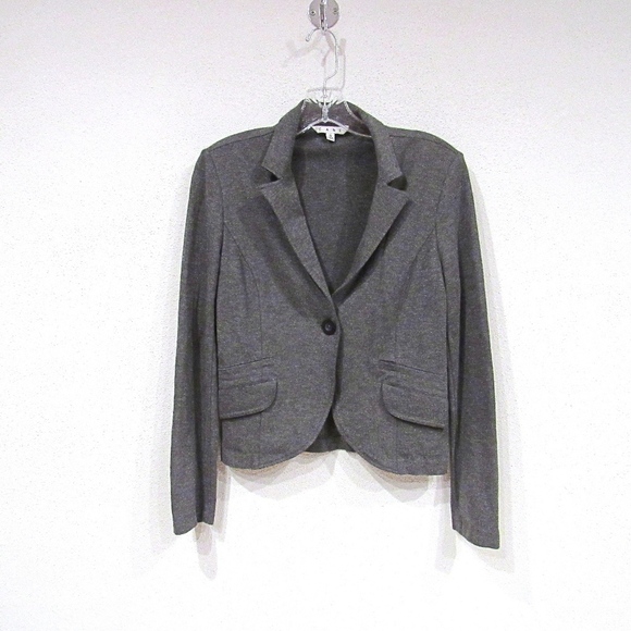CAbi Faux Leather Collar Blazer Size 6 EUC - Picture 1 of 3